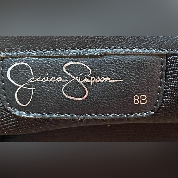 Jessica Simpson Alany Black Boot w Platform & Decorative Zipper; 8B See Callout! - Picture 5 of 12